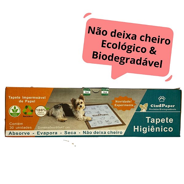 Tapete Higiênico para cachorro 48x60 cm - Caixa com 30 unidades