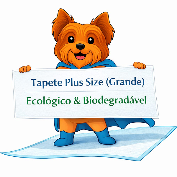 Tapete Higiênico Plus Size para cachorro 48x90 cm - Caixa com 15 unidades
