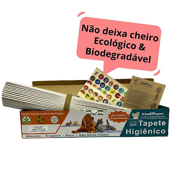Tapete Higiênico Plus Size para cachorro 48x70 cm - Caixa com 15 unidades