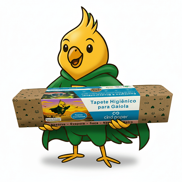 Tapete Higiênico para Gaiolas Aves 45x30 cm - Envelope com 15 unidades