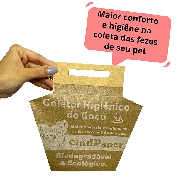 Coletor Higiênico de Fezes - Com 30 unidades