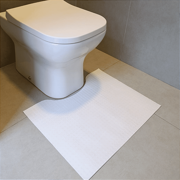 Tapete Para Banheiro Com Recorte De Bacia Branco 10 Unidades