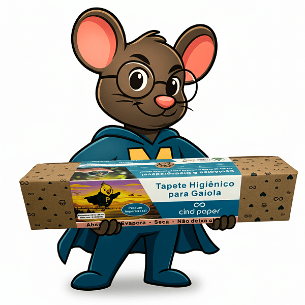 Tapete Higiênico para Gaiolas Hamster 45x30 cm - Envelope com 15 unidades