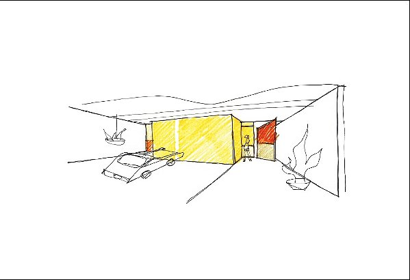 CARTÃO-POSTAL RUY OHTAKE - GARAGEM CASA-ATELIÊ TOMIE OHTAKE