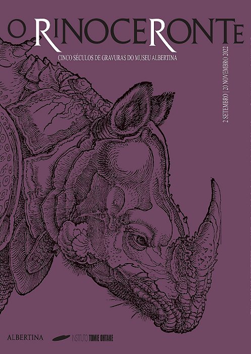 CARTAZ O RINOCERONTE - CINCO SÉCULOS DE GRAVURAS DO MUSEU ALBERTINA