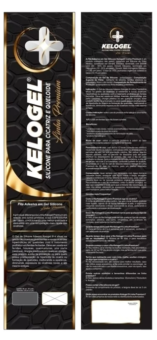 Fita De Silicone - Linha Premium - 70cmx3cm 1.8mm Kelogel