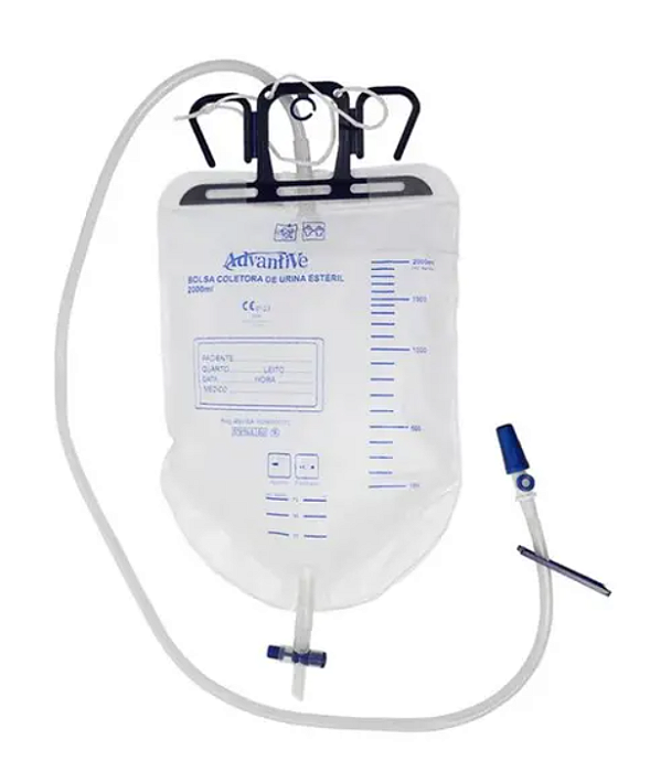 Coletor de urina - 2000ml - Sistema fechado - Advantive