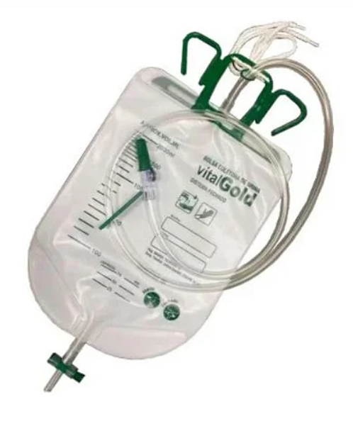 Coletora De Urina - 2000ml - Sistema fechado - Vitalgold