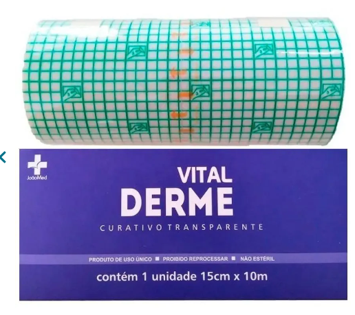 Curativo Transparente em Rolo 15cmx10m - Vital Derme
