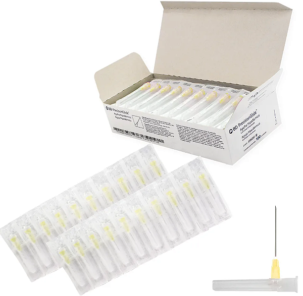Agulha Hipodérmica Descartável - 13x0,30mm - 100Un - BD