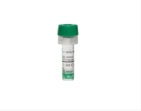 Tubo  1ml Verde com Heparina Litica  MInicollect C/50 Unidades Vacuette -Greiner