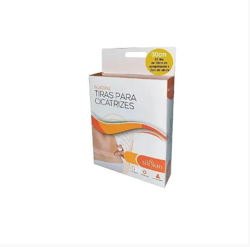 Fita Silicone para Cicatriz e Queloide 30cm x 2cm - 1 un -Siliskin