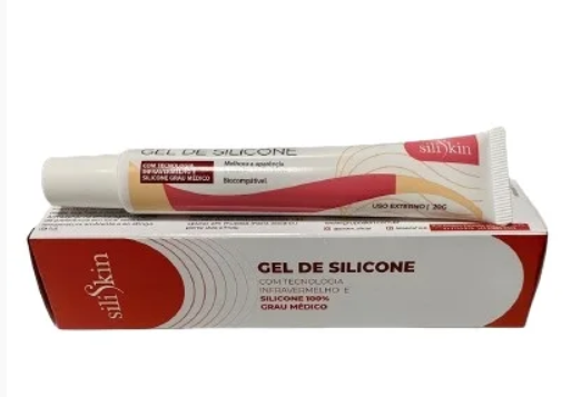 Gel de Silicone - Tratamento de Quelóide e Cicatriz - 20gr -Siliskin