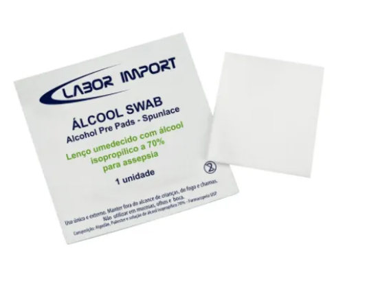 Sachê de Álcool Swab - 100Un - Labor Import