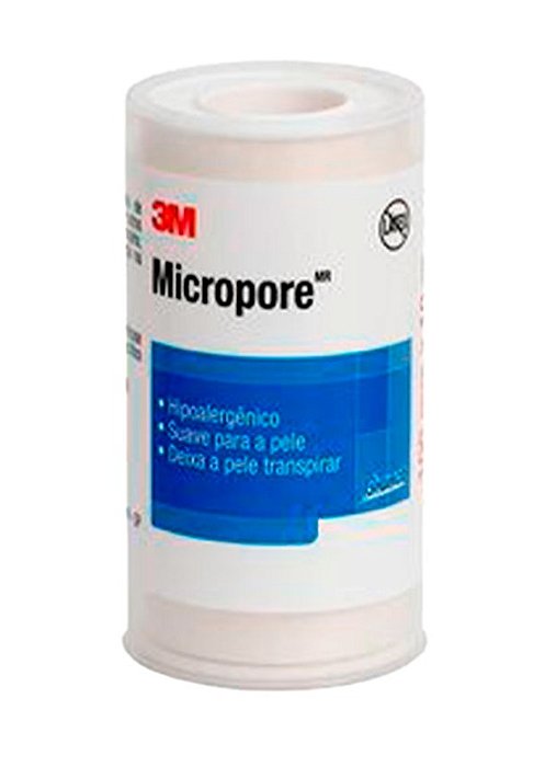 Fita Micropore Branca 100mmx10mt - 3M