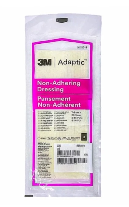Curativo Adaptic - Não Aderente - 7,6x20,3cm - 1un - Systagenix - 3M