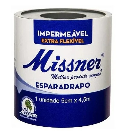 Esparadrapo Impermeável 5cm x 4,5 cm - Missner -  Branco/bege