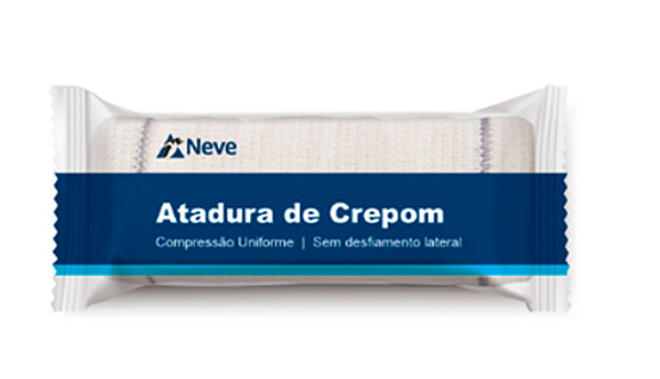 Atadura de Crepe 13 fios 6cm x 1,8m - Unidade - Neve