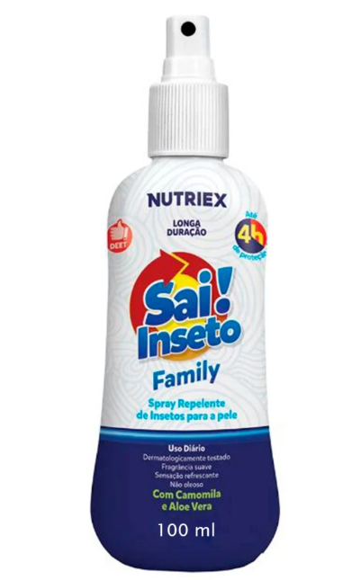 Sai! Inseto - Repelente Spray - Family 4h - 100ml - Nutriex