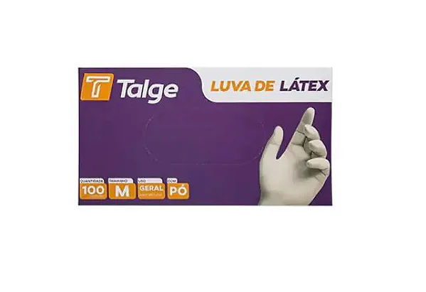Luva Látex com pó - Talge - Tamanho M