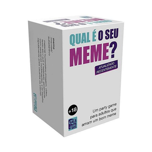 Jogo De Cartas Party Game Para Adultos Qual É O Seu Meme?