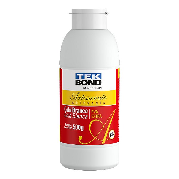 Cola Branca Pva Extra Forte Tekbond Artesanato 500 Gramas
