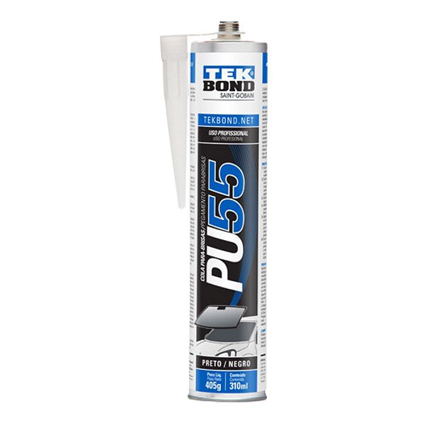 Adesivo PU55 Cola Parabrisas Preto 405G-310ML