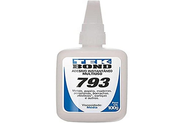 Adesivo Instantâneo 793 100g Bico Anti-entupimento - Unidade