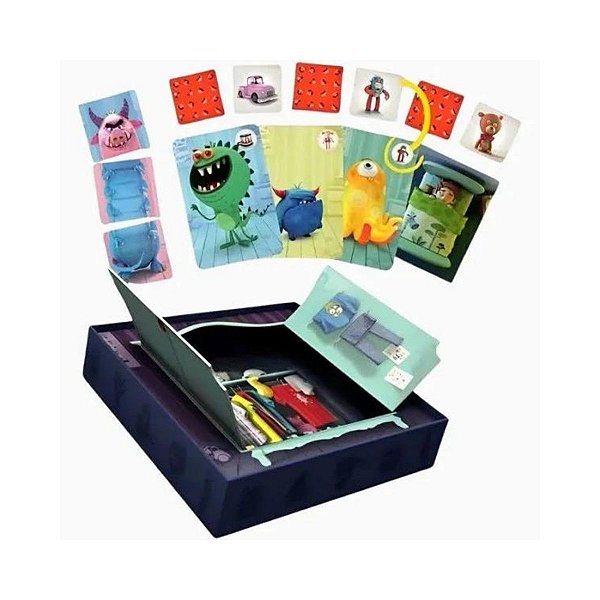 Jogo De Cartas Infantil Jogo Da Memória Caça Aos Monstros