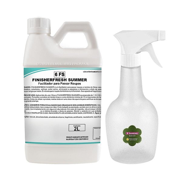 Aromatizador De Roupas Finisherfresh Summer 2L + Borrifador