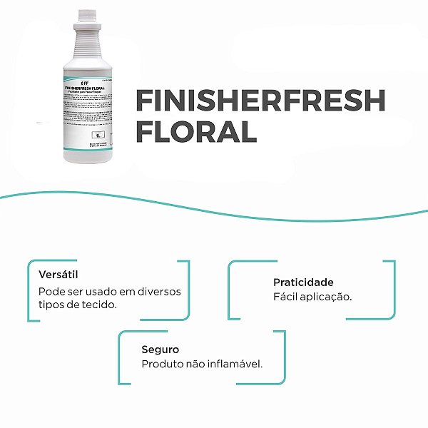 Kit 2 Finalizador Passadoria Tecidos Finisherfresh Floral 1L