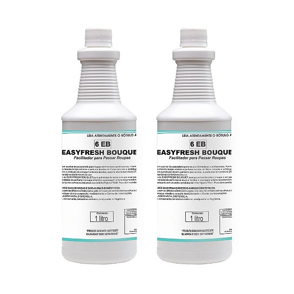 Kit 2 Facilitadores Para Passar Roupas Easyfresh Bouquet 1 L