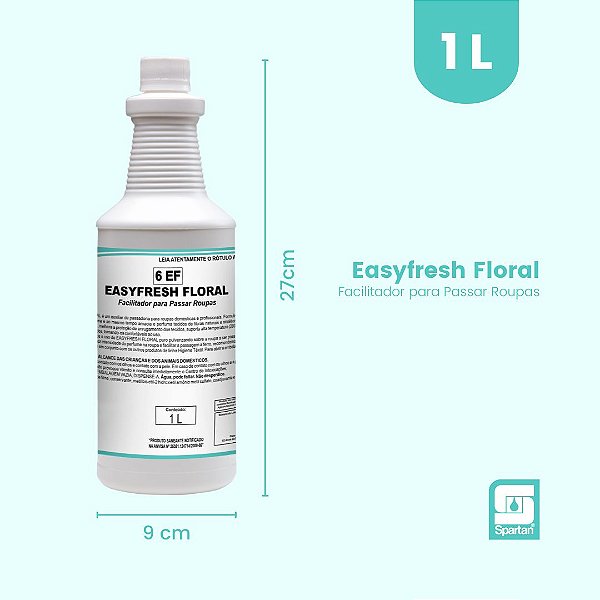 Kit 2 Facilitadores Para Passar Roupas Easyfresh Floral 1 L
