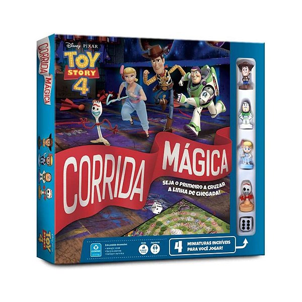 Corrida Mágica Toy Story 4 Jogo de Tabuleiro Familia Copag