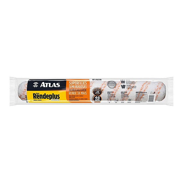 Rolo de Tinta Para Pinturas Rende 3x Mais 46cm - Atlas