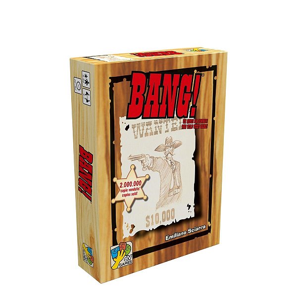 Jogo de Cartas Bang Velho Oeste Wanted Galápagos