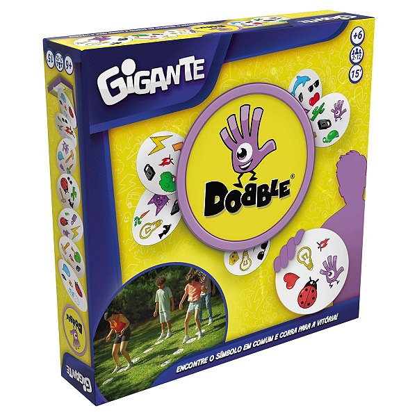 Dobble Gigante Jogo Infantil Agilidade Cartas Diversão