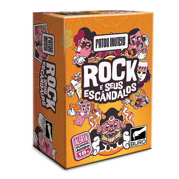 Jogo Adulto Buró Fatos Inuteis Rock e Seus Escândalos