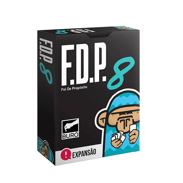 Jogo FDP 8 Foi de Propósito Expansão Buró 50 Cartas