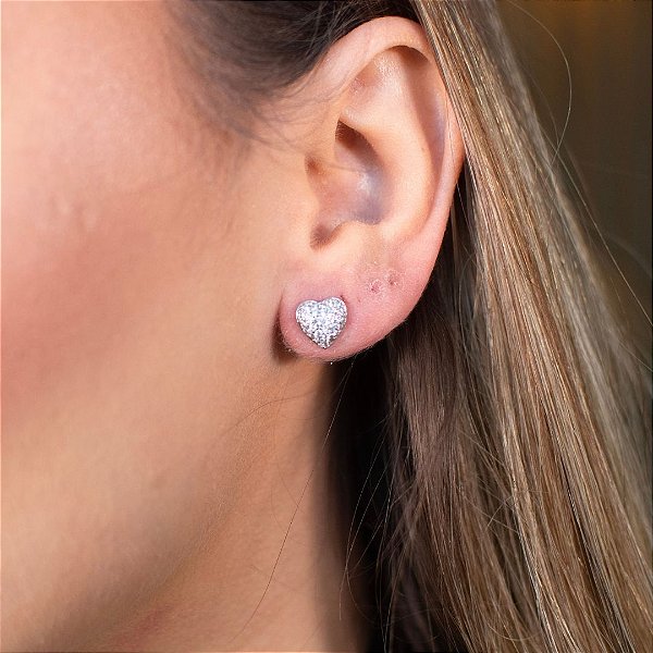 BRINCO CRAVEJADO PRATA 925