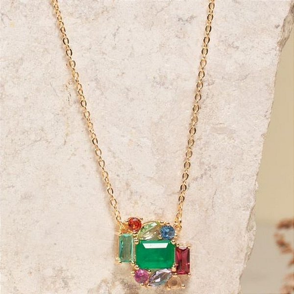COLAR LAIS EM BANHO DE OURO 18K