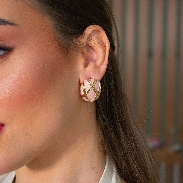BRINCO ESMALTADO ROSÉ