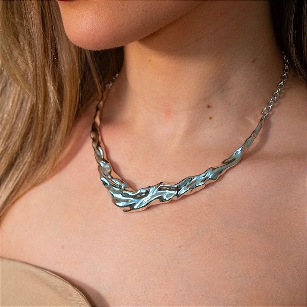 CHOCKER ARO V EM RÓDIO BRANCO