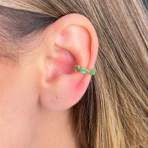PIERCING FAKE VERDE JADE