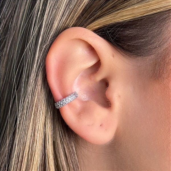 PIERCING FAKE CRAVEJADO PRATA