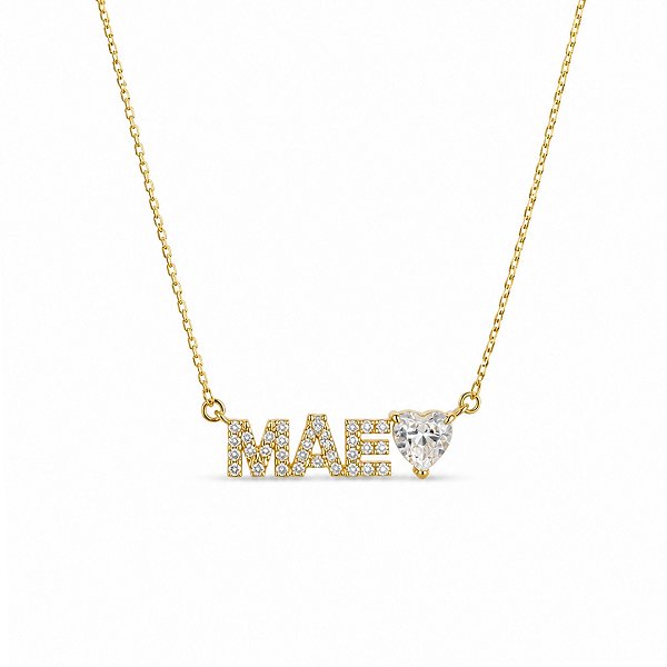 COLAR MÃE EM BANHO DE OURO 18K
