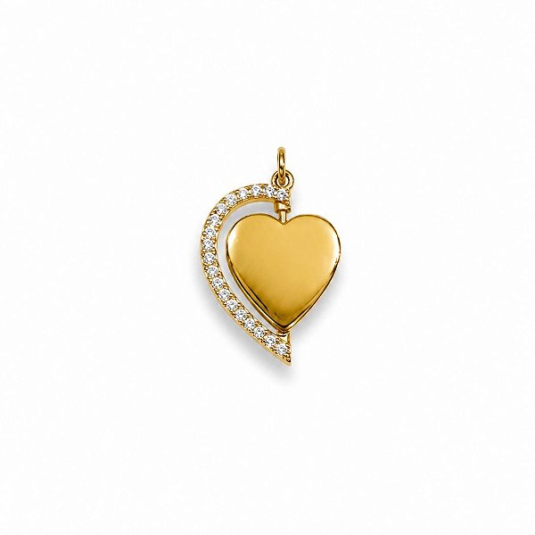 PINGENTE RELICÁRIO AFETO BANHO DE OURO 18K