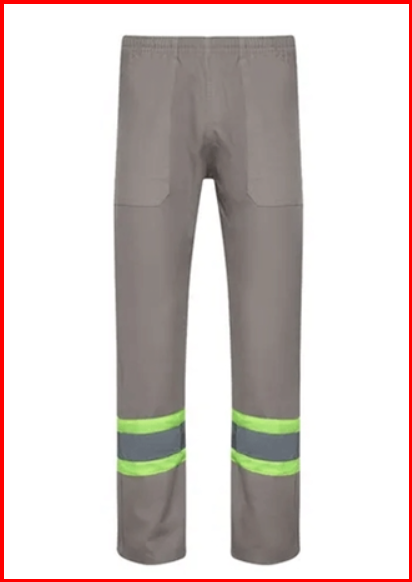 CALÇA BRIM COM REFLETIVO CINZA