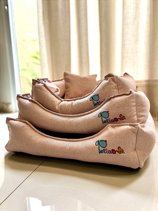 Cama Confeccionada em Linho - Rosê