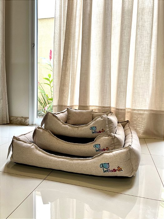 Cama Confeccionada em Linho - Areia